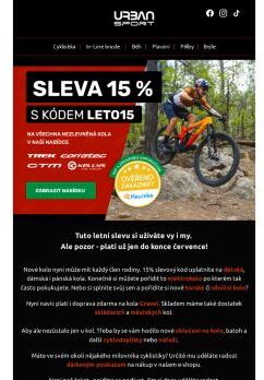Slevy na 🚴‍♂️kola pokračují.💣 Kód máme i pro vás..