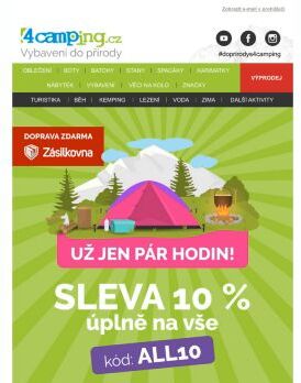 ➡ Poslední šance!!! - SLEVA na VŠE končí tuto neděli o půlnoci