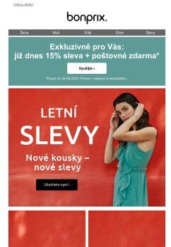 Exkluzivně: 15% sleva + poštovné zdarma