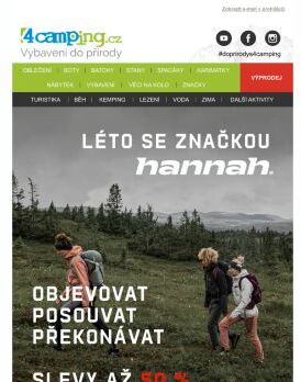 ➡ Léto se značkou Hannah - slevy až 50 %