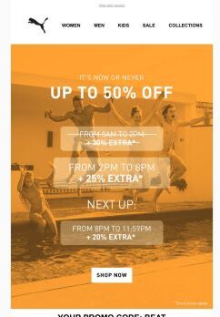 ENDS AT 8PM: Up To 50% + 25% OFF*