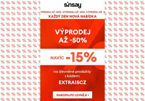 Extra  ❗ -15%  ❗ na VÝPRODEJ