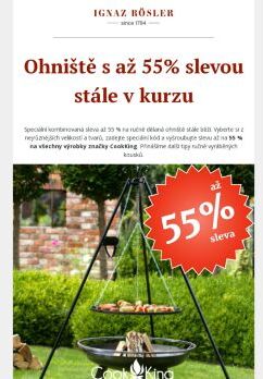 Ohniště s až 55% slevou stále v kurzu