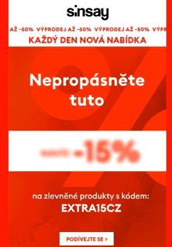 👉 Navíc -15% na výprodej 📢