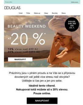 Čas na relax, čas na Beauty weekend na douglas.cz