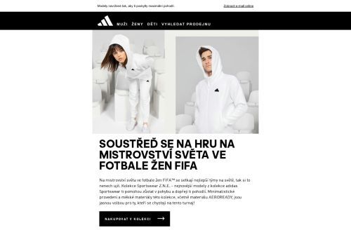 Pořiď si na Mistrovství světa ve fotbale žen FIFA™ pohodlný outfit z kolekce Z.N.E. Sportswear