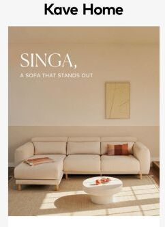 Transform your living room this summer with the Singa sofa