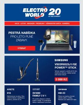 Pestrá nabídka produktů pro léto plné zábavy, vyberte si.
