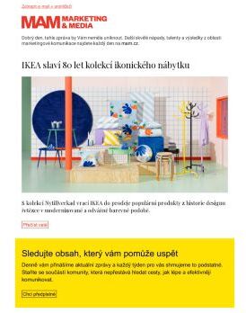 MAM aktualita - IKEA slaví 80 let kolekcí ikonického nábytku