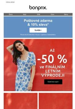 10% sleva a poštovné zdarma pro Vás