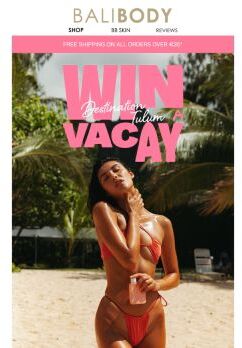 Win a vacay finalists inside ✈️