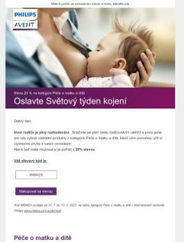 20% sleva pro vás a potřeby vašeho miminka