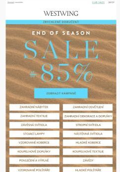 SALE 🌊 24 nových kampaní až do -85%🌊 SALE