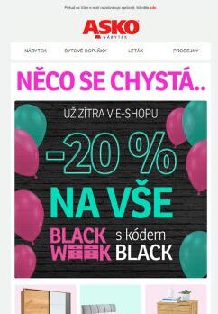 ▶ 20% SLEVA NA VŠE v e-shopu již zítra!
