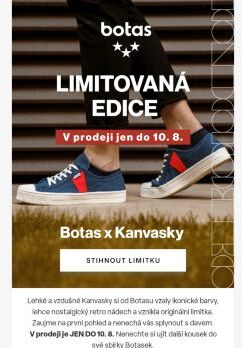 Limitka Botas v prodeji jen do čtvrtka 10. 8. 🔥