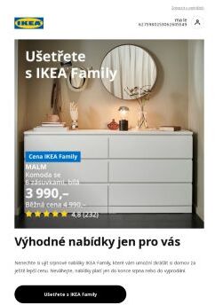 Ušetřete se srpnovými slevami IKEA Family!
