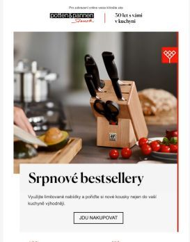 Srpnové bestsellery se slevou až 70 %!