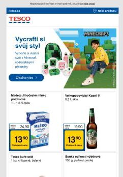 Minecraft dorazil do obchodů Tesco!