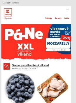 Super prodloužený víkend - platnost od 11. 8. do 13. 8. 2023