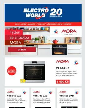 Týden se značkou Mora - kvalitní spotřebiče za super ceny s dopravou zdarma nad 5 000 Kč.