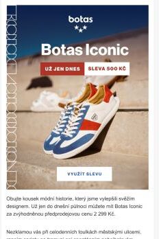 Už jen dnes! Botas Iconic o 500 Kč levněji