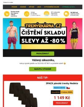 🤩 Výprodej až 80 % 🤩