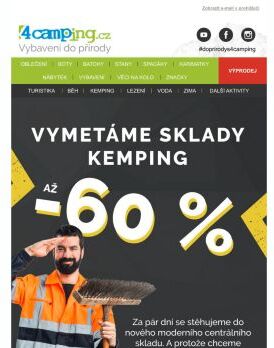 ➡  Kemping se slevou až 60 %