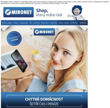 Mějte svou domácnost pod
 kontrolou!