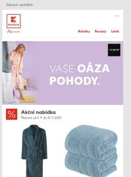 Vaše oáza pohody  - od 4. 9. do 10. 9. 2023