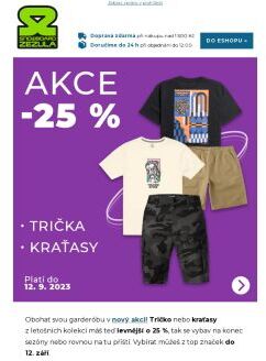 Ber triko a kraťasy v akci -25 %