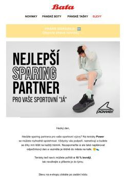 - 10 % na tenisky Power - nejlepšího sparing partnera pro vaše sportovní „já“ 👟💪