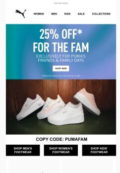 25% OFF* Now On Footwear & Sneakers