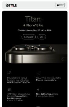Nový iPhone 15 Pro a iPhone 15