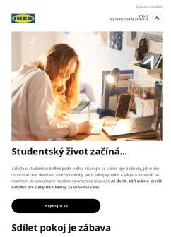 Všechno pro studentské bydlení – tipy, slevy a inspirace.