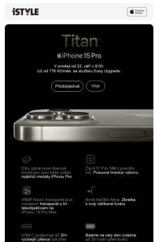 Nový iPhone 15 Pro a iPhone 15, Apple Watch Series 9 a Apple Watch Ultra 2