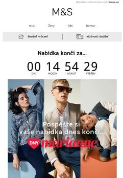 Pospěšte si – vaše nabídka dnes končí