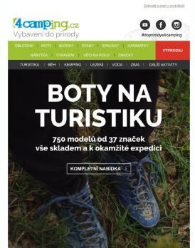 ➡ Nejširší nabídka bot na turistiku