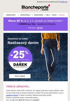 Denimový evergreen | -25 % a dárek pro Vás