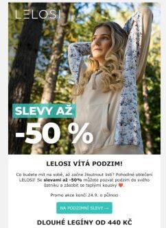 Podzimní slevy - až 50 % 🍂🍁