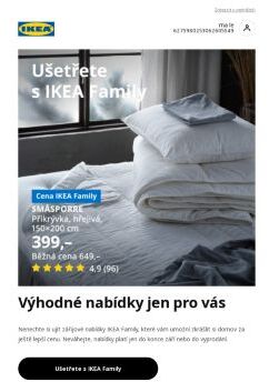 Ušetřete se zářijovými slevami IKEA Family!