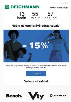 Nezaspěte slevu 15 % na módní tenisky! ⏰✨