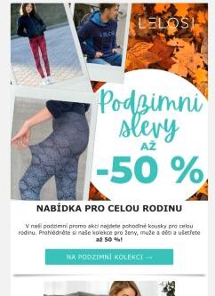 Podzimní slevy pro celou rodinu
 🙌🏻