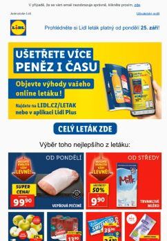 Váš Lidl leták na příští týden s extra kupony navíc!