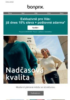 Exkluzivně pro Vás: 10% sleva + poštovné zdarma