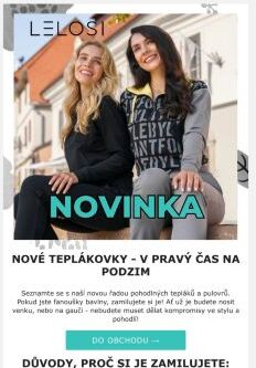 Zbrusu NOVÉ teplákové soupravy u LELOSI