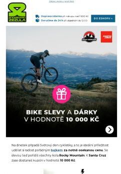 Oslav Světový den cyklistiky tučnou slevou