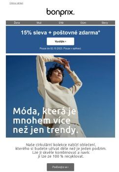 Poslední den: -15% + doprava ZDARMA v aplikaci