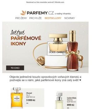 Parfémové ikony, které zná celý svět »