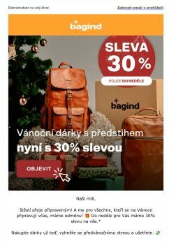 Do neděle sleva 30 % 🎄