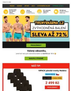 🤩 SLEVA až -72 % na MULTIBALENÍ 🤩